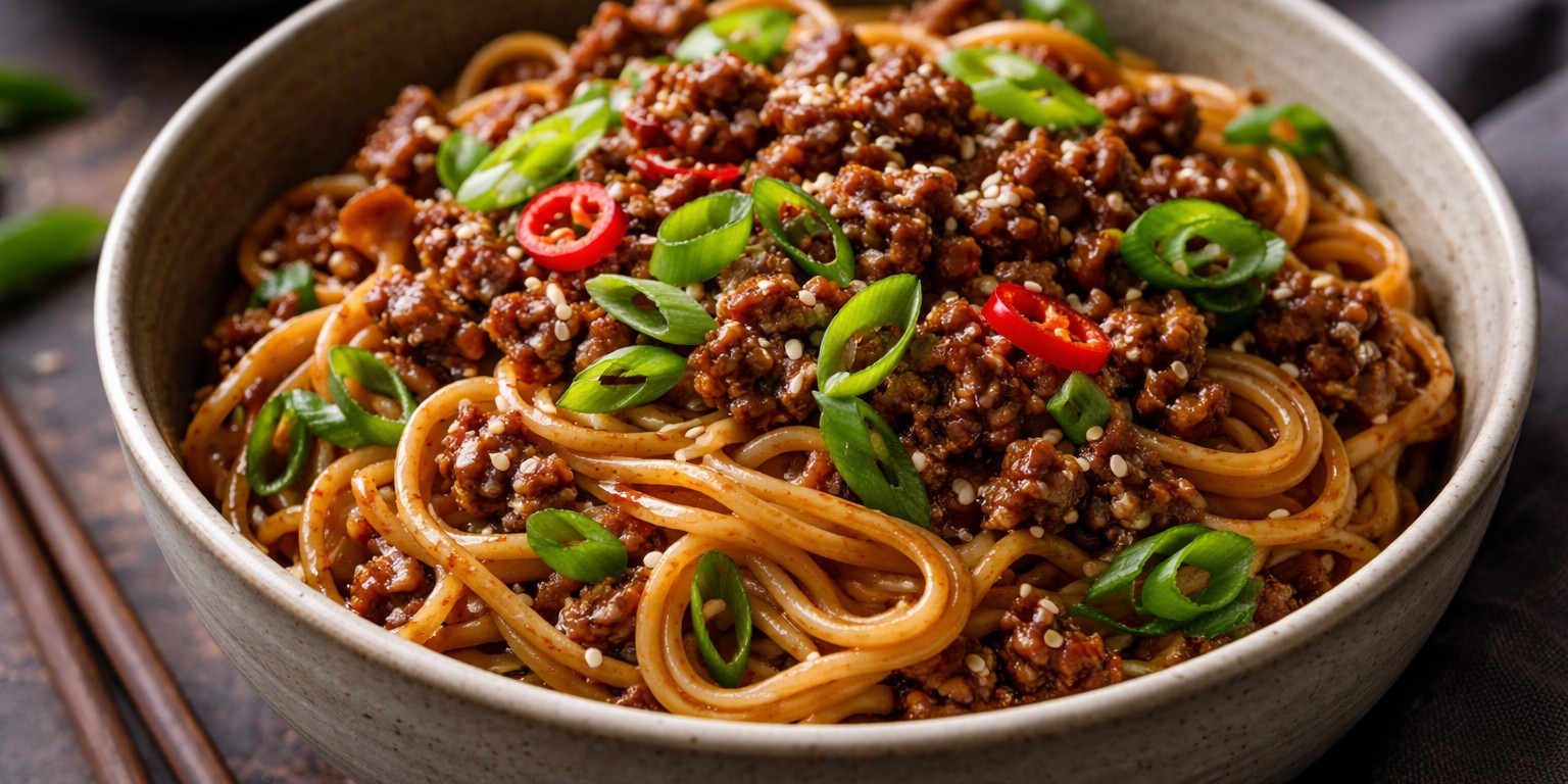 Ramen-Nudeln mit Rindfleisch