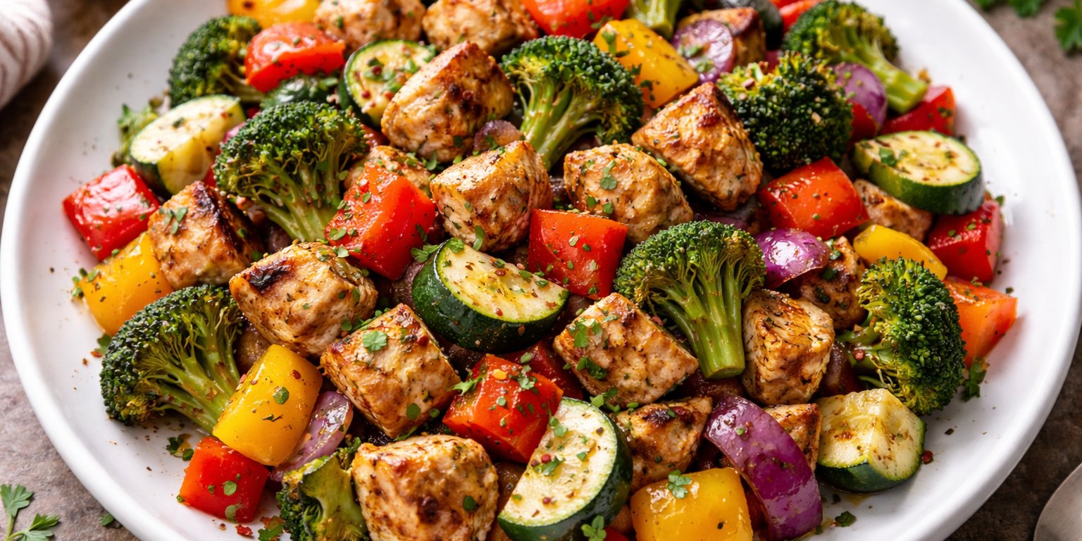 Air Fryer Chicken and Vegetables