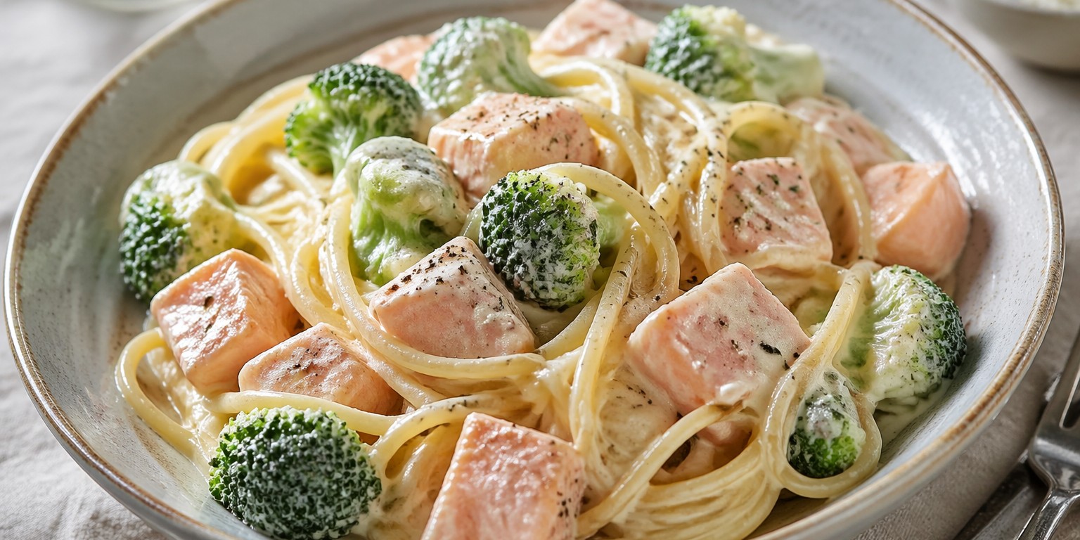 Lachsspaghetti