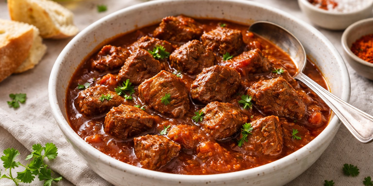Herzhaftes Rindsgulasch